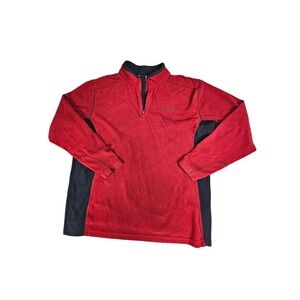 Men’s red Columbia fleece xxl half zip jacket pullover